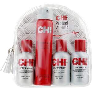 Набір для догляду за волоссям Protect and Hold Kit CHI, (59 мл/74 г/59 мл/59 мл) Набір для догляду за волоссям Protect and Hold Kit CHI, (59 мл/74 г/59 мл/59 мл)